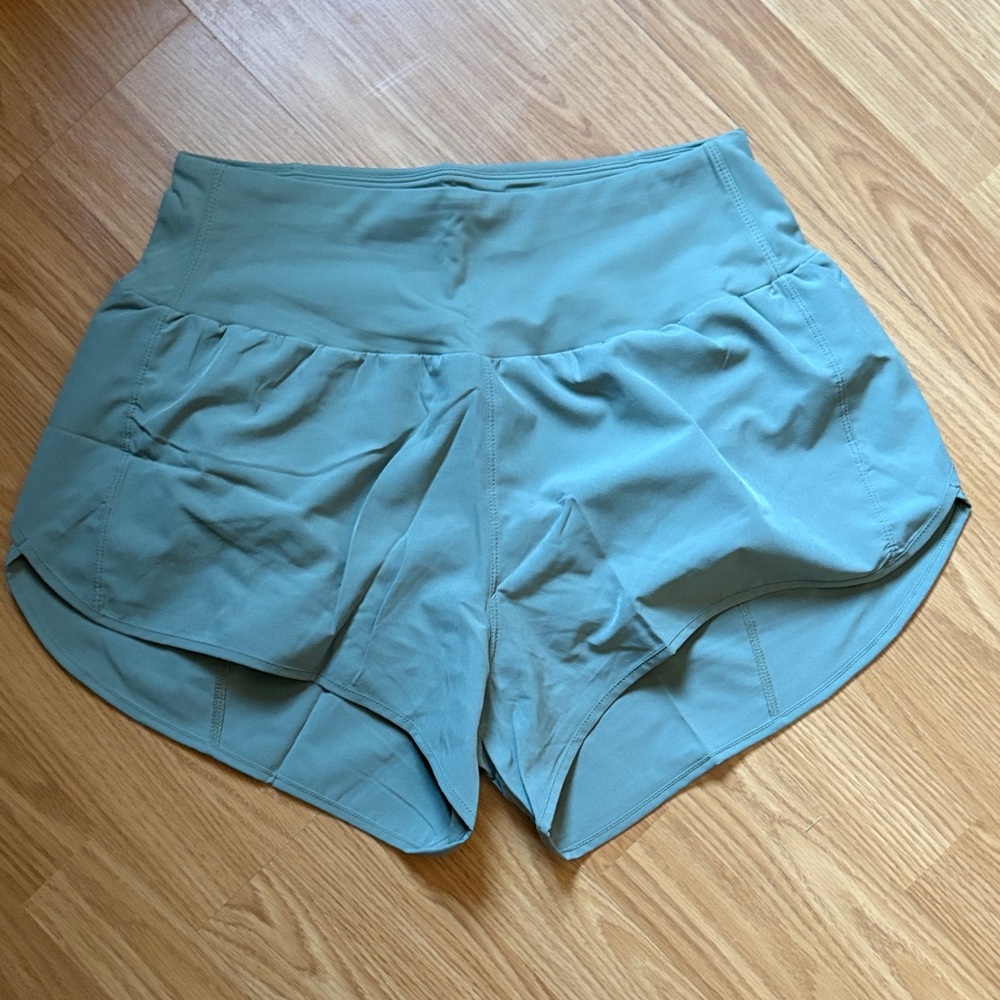 Women's High-Waisted Blue Shorts